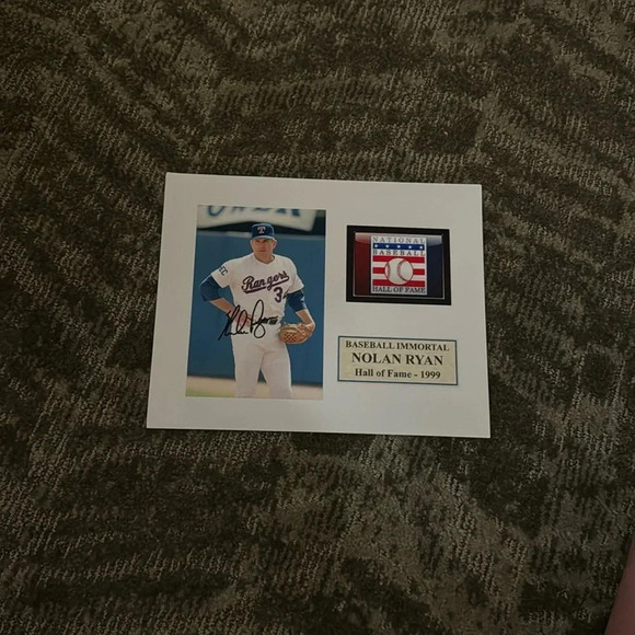 Nolan Ryan autograph Texas Rangers photo - Picture 1 of 1